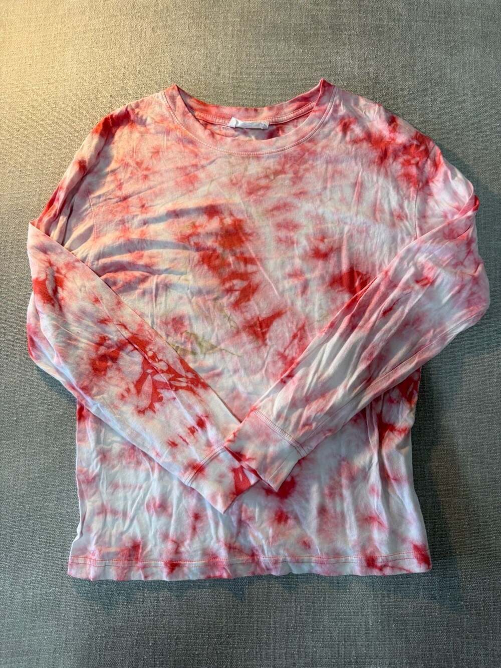 Double Zero Spicy Tie Dye Long Sleeve Crewneck T-Shirt
